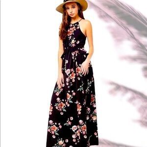 Very J | Floral Peplum Detailed Dress Black Closet Clean Out, Last Call Donating